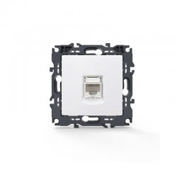 PRIME TELEPHONE SOCKET 1xRJ11 CAT3 IP20 WHITE 1000113001
