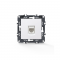 PRIME TELEPHONE SOCKET 1xRJ11 CAT3 IP20 WHITE 1000113001