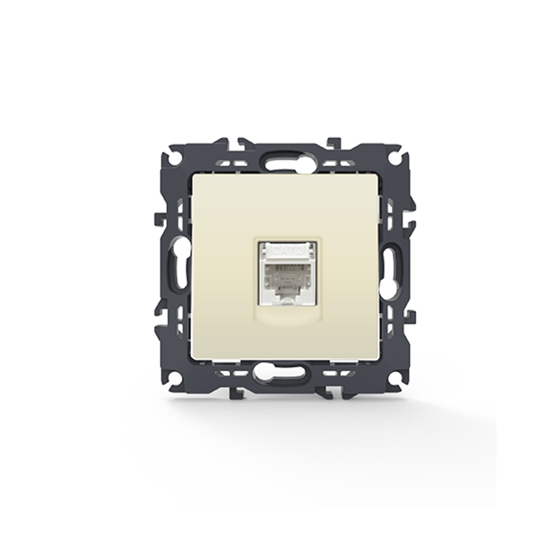 PRIME TELEPHONE SOCKET 1xRJ11 CAT3 IP20 IVORY 1000113002