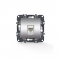 PRIME TELEPHONE SOCKET 1xRJ11 CAT3 IP20 MATT ALUMINUM 1000113003