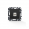 PRIME TELEPHONE SOCKET 1xRJ11 CAT3 IP20 MATT ANTHRACITE 1000113005