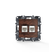 PRIME TELEPHONE SOCKET 2xRJ11 CAT3 IP20 WOOD 1000113106 PRIME TELEPHONE SOCKET 2xRJ11 CAT3 IP20 WOOD 1000113106