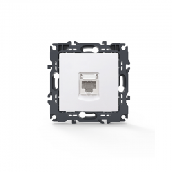 PRIME LAN SOCKET 1xRJ45 CAT6 UTP IP20 WHITE 1000113201