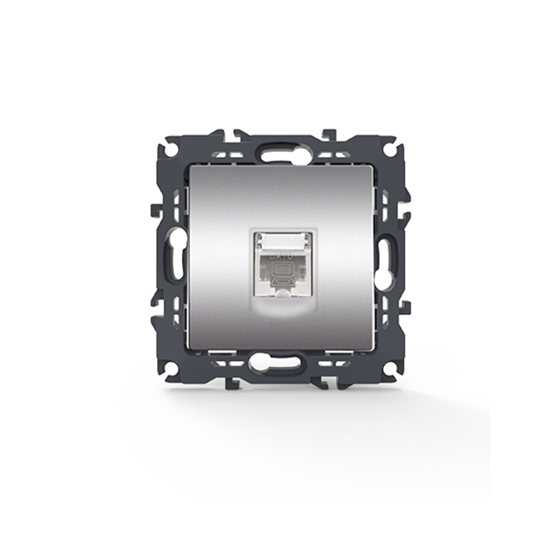 PRIME LAN SOCKET 1xRJ45 CAT6 UTP IP20 MATT ALUMINUM 1000113203 PRIME LAN SOCKET 1xRJ45 CAT6 UTP IP20 MATT ALUMINUM 1000113203