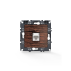 PRIME LAN SOCKET 1xRJ45 CAT6 UTP IP20 WOOD 1000113206