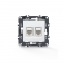 PRIME TELEPHONE SOCKET 1xRJ11 CAT3 IP20   LAN SOCKET 1xRJ45 CAT6 UTP IP20 WHITE 1000113401