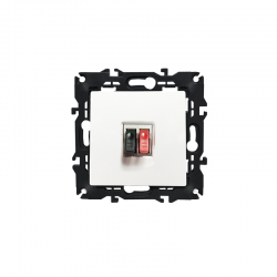 PRIME SINGLE AUDIO SOCKET SCREWLESS 36-230VAC IP20 WHITE 1000113501