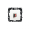 PRIME SINGLE AUDIO SOCKET SCREWLESS 36-230VAC IP20 WHITE 1000113501