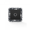 PRIME TV SOCKET END-LINE MALE CONNECTOR   SURGE PROTECTION IP20 MATT ANTHRACITE 1000114005