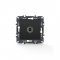 PRIME TV SOCKET THROUGH-LINE MALE CONNECTOR   SURGE PROTECTION IP20 MATT ANTHRACITE 1000114105