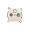 PRIME TV-SAT SOCKET END-LINE MALE   F CONNECTOR SURGE PROTECTION IP20 IVORY 1000114202