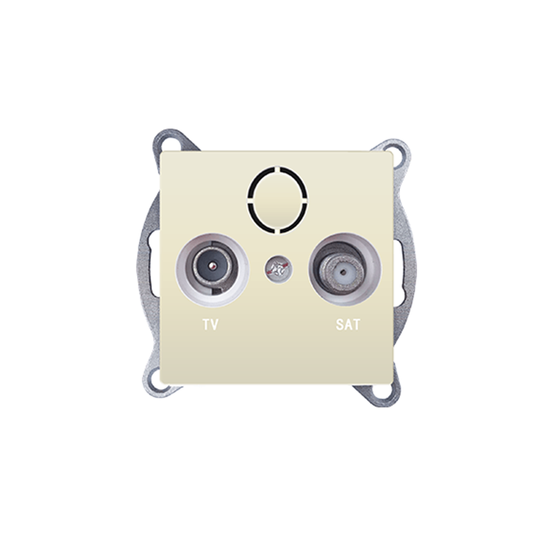 PRIME TV-SAT SOCKET THROUGH-LINE MALE F CONNECTOR SURGE PROTECTION IP20 IVORY 1000114302 PRIME TV-SAT SOCKET THROUGH-LINE MALE F CONNECTOR SURGE PROTECTION IP20 IVORY 1000114302