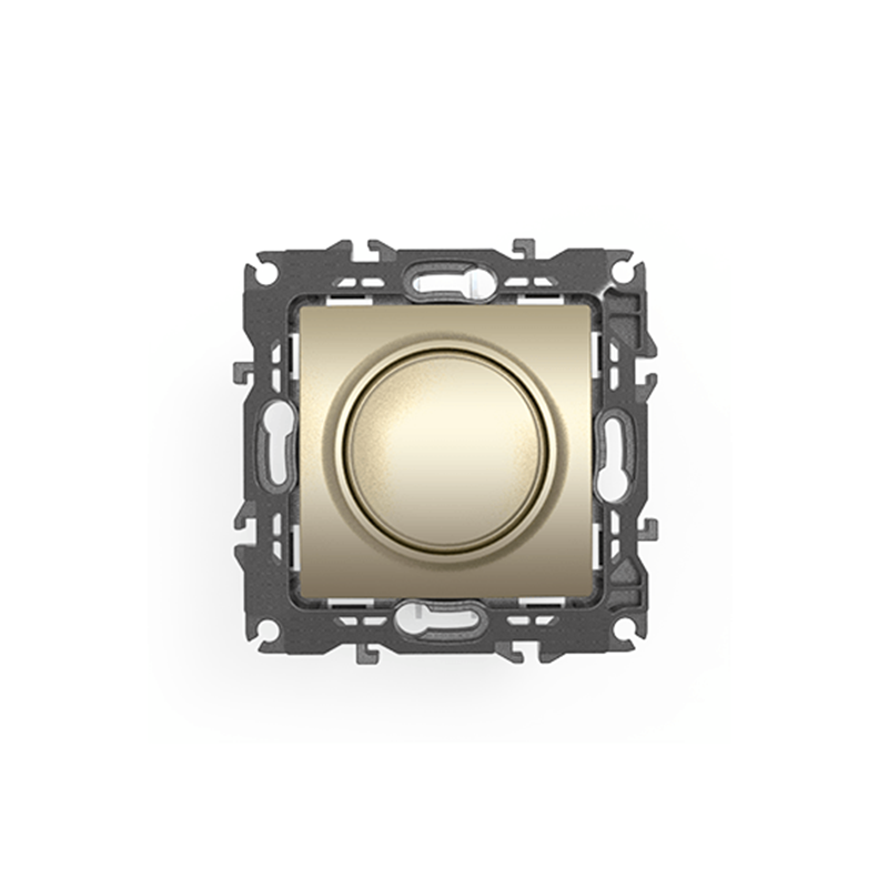 PRIME DIMMER 1 WAY 1P TRIAC 300VA 250VAC IP20 MATT CHAMPAGNE 1000115104