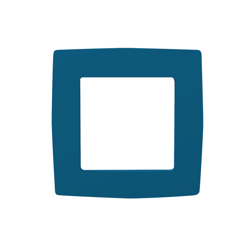 PRIME 1 GANG FRAME IP20 AZURE 1000119009