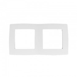 PRIME 2 GANG FRAME IP20 WHITE 1000119101
