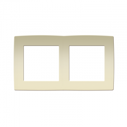 PRIME 2 GANG FRAME IP20 IVORY 1000119102