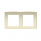 PRIME 2 GANG FRAME IP20 IVORY 1000119102