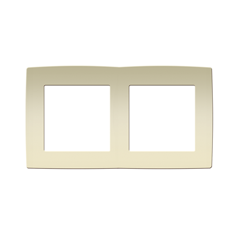 PRIME 2 GANG FRAME IP20 IVORY 1000119102