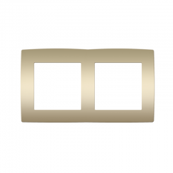PRIME 2 GANG FRAME IP20 MATT CHAMPAGNE 1000119104