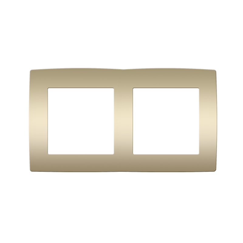 PRIME 2 GANG FRAME IP20 MATT CHAMPAGNE 1000119104
