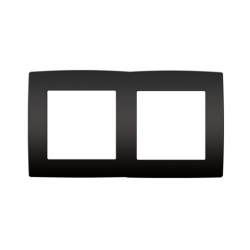 PRIME 2 GANG FRAME IP20 MATT ANTHRACITE 1000119105