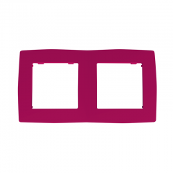 PRIME 2 GANG FRAME IP20 PINK 1000119107