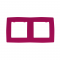 PRIME 2 GANG FRAME IP20 PINK 1000119107
