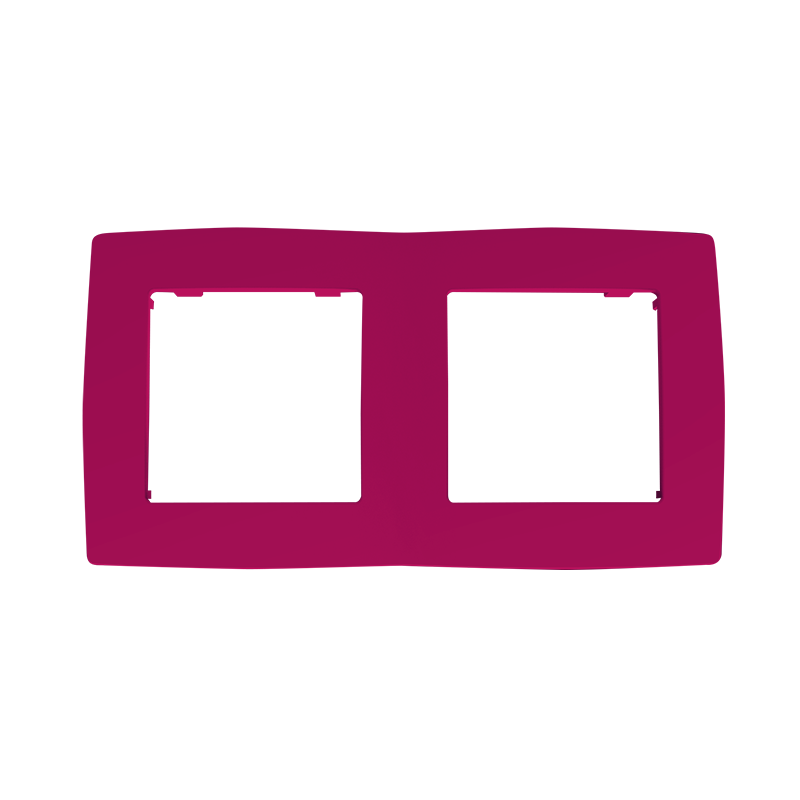 PRIME 2 GANG FRAME IP20 PINK 1000119107