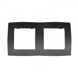 PRIME 2 GANG FRAME IP20 GREY 1000119110