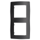 PRIME 2 GANG FRAME IP20 GREY 1000119110