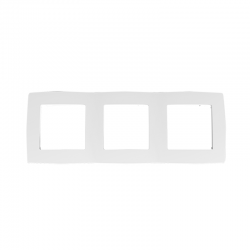 PRIME 3 GANG FRAME IP20 WHITE 1000119201