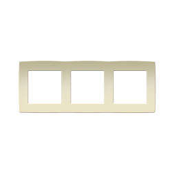 PRIME 3 GANG FRAME IP20 IVORY 1000119202