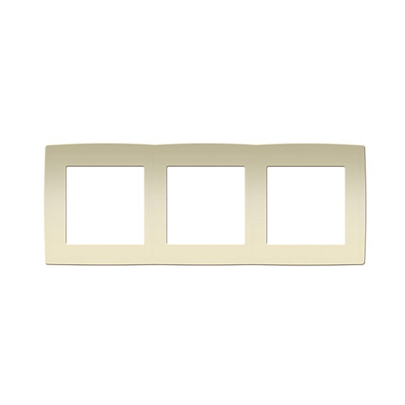 PRIME 3 GANG FRAME IP20 IVORY 1000119202