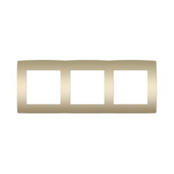 PRIME 3 GANG FRAME IP20 MATT CHAMPAGNE 1000119204