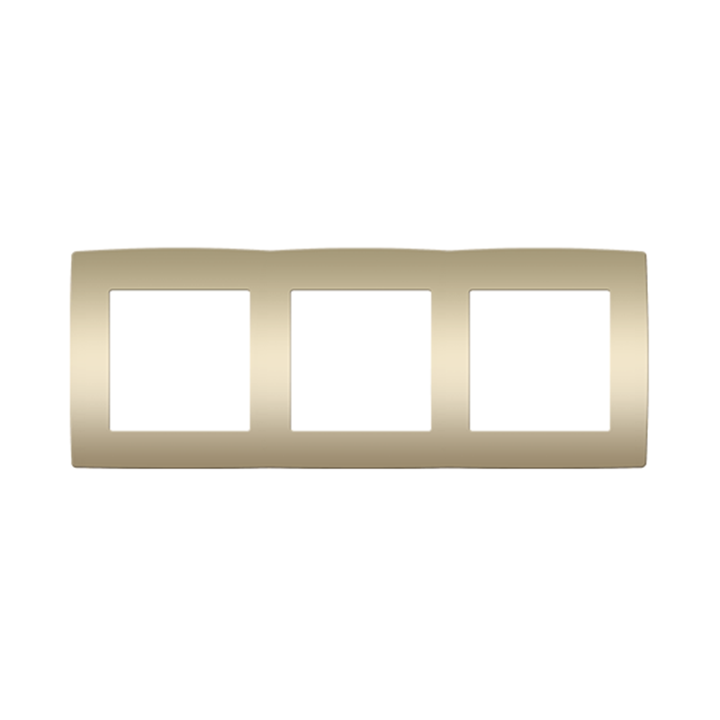 PRIME 3 GANG FRAME IP20 MATT CHAMPAGNE 1000119204