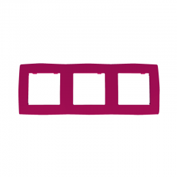 PRIME 3 GANG FRAME IP20 PINK 1000119207