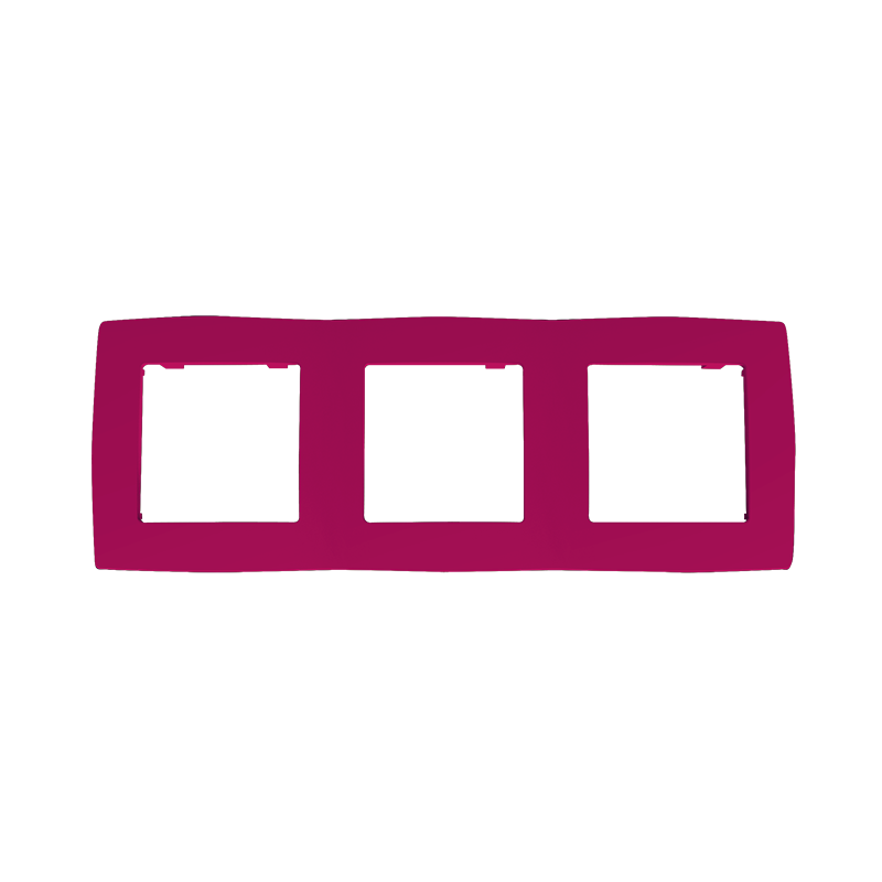 PRIME 3 GANG FRAME IP20 PINK 1000119207