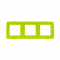 PRIME 3 GANG FRAME IP20 LIGHT GREEN 1000119208