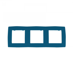 PRIME 3 GANG FRAME IP20 AZURE 1000119209