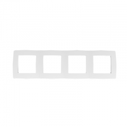 PRIME 4 GANG FRAME IP20 WHITE 1000119301 PRIME 4 GANG FRAME IP20 WHITE 1000119301