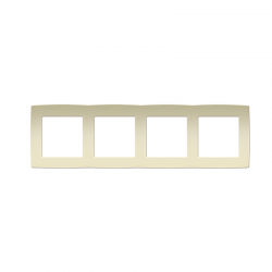PRIME 4 GANG FRAME IP20 IVORY 1000119302 PRIME 4 GANG FRAME IP20 IVORY 1000119302