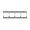 PRIME 4 GANG FRAME IP20 MATT ALUMINUM 1000119303