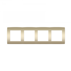 PRIME 4 GANG FRAME IP20 MATT CHAMPAGNE 1000119304 PRIME 4 GANG FRAME IP20 MATT CHAMPAGNE 1000119304
