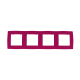 PRIME 4 GANG FRAME IP20 PINK 1000119307