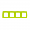 PRIME 4 GANG FRAME IP20 LIGHT GREEN 1000119308