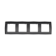 PRIME 4 GANG FRAME IP20 GREY 1000119310