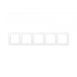 PRIME 5 GANG FRAME IP20 WHITE 1000119401