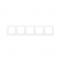 PRIME 5 GANG FRAME IP20 WHITE 1000119401