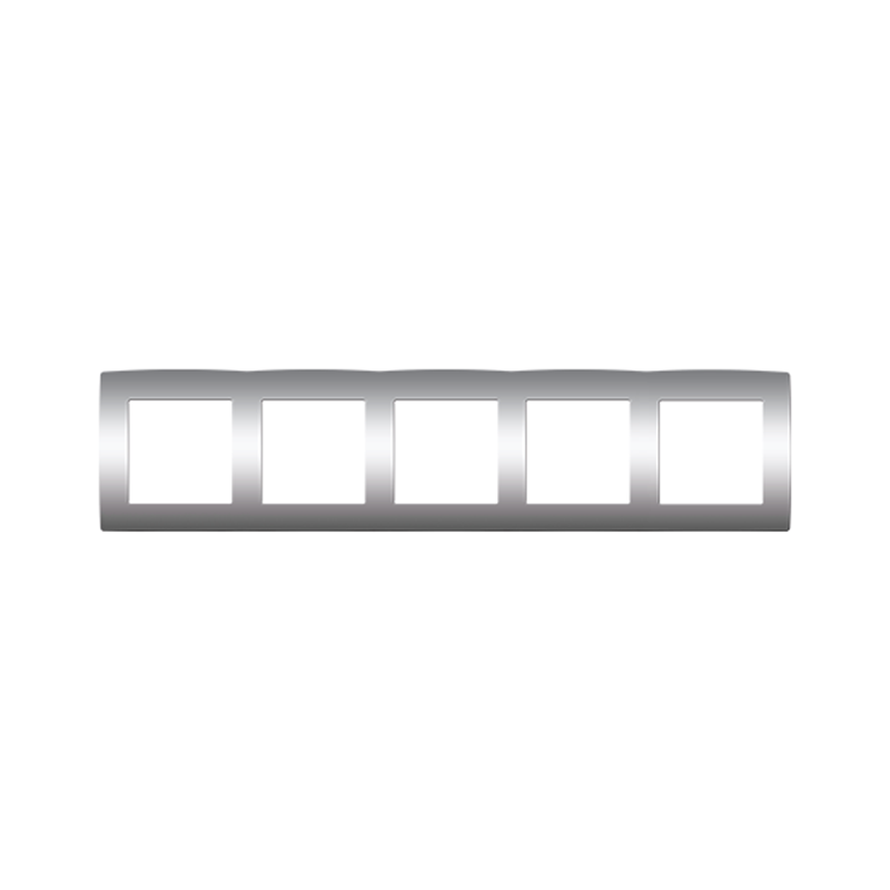 PRIME 5 GANG FRAME IP20 MATT ALUMINUM 1000119403 PRIME 5 GANG FRAME IP20 MATT ALUMINUM 1000119403