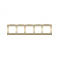PRIME 5 GANG FRAME IP20 MATT CHAMPAGNE 1000119404